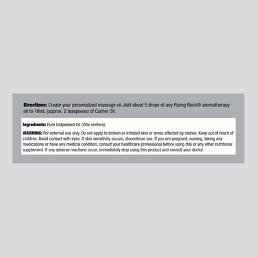 Grapeseed Oil, 4 fl oz (118 mL) Bottle