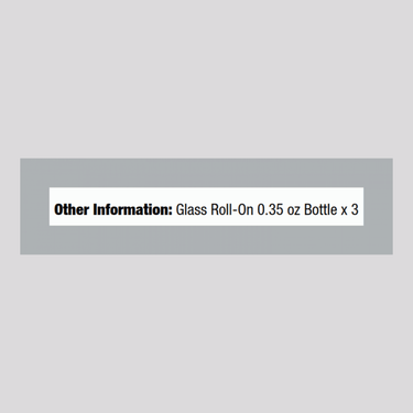 Roll-On Bottles Glass, 3 Bottles