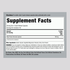 Supplement Facts for Hops Capsules, bottle of 180.