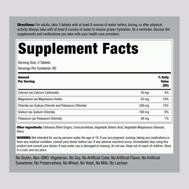 Electrolytes Hydration, 180 Tablets