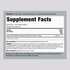 Image showing the Supplement Facts panel for Passion Flower 1100 mg Capsules, 90 count.