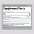Supplement Facts panel displaying details for CoQ10 200 mg Softgels, containing 90 softgels per bottle.