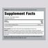 Supplement Facts for Pau D' Arco 1500 mg Capsules, 180 count.
