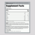 Detailed Supplement Facts panel for WheyFit Isolate Natural Vanilla 5 lb bottle.
