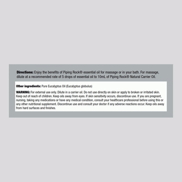 Eucalyptus Pure Essential Oil (GC/MS Tested), 2 fl oz (59 mL) Bottle