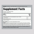 Supplement Facts panel displaying the details for Hawthorn Extract 250 mg in a bottle of 150 capsules.