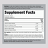 Supplement Facts for PIP Hydration Electrolyte Tablets, 180 count, detailing ingredients and nutritional information.