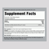 Supplement Facts panel for Mulberry 1000 mg capsules, 120 count.