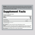 Supplement Facts panel displaying details for Chitosan 1200 mg, available in 180 capsules.