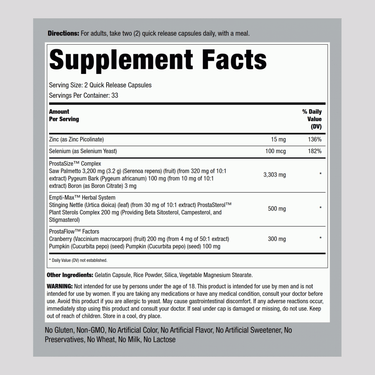 Prostate Support Supplement for Men | 66 Capsules | Saw Palmetto Complex | Laboratory Tested | By ProstaFit