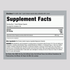 Supplement Facts for Huperzine 200 mcg Capsules, 90 count.
