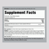 Supplement Facts panel for 820 mg Vitex Chasteberry Tree Capsules 100 count.
