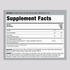 Image of Supplement Facts for Horbaach Lion's Mane 60 Gummies.