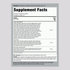 Image of Super Fruits and Veggie Capsules Supplement Facts.