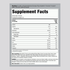 Supplement Facts panel for MuscleFit Protein Chocolate Ice Cream flavor.