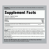 Supplement Facts panel for a bottle of Saccharomyces Boulardii containing 120 vegetarian capsules.