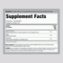 Horbaach Chewable Chlorophyll & Mint 300 Tablet Supplement Facts panel.