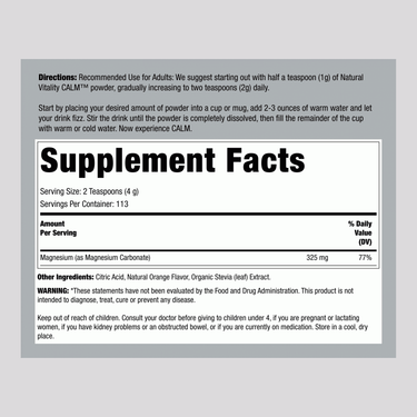 CALM Powder Orange, 16 oz (453 g)