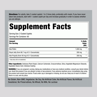 Supreme Bee Pollen Complex, 120 Coated Caplets