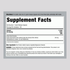 Label showing Supplement Facts for LN Grapeseed Extract 100 mg, 120 capsules.