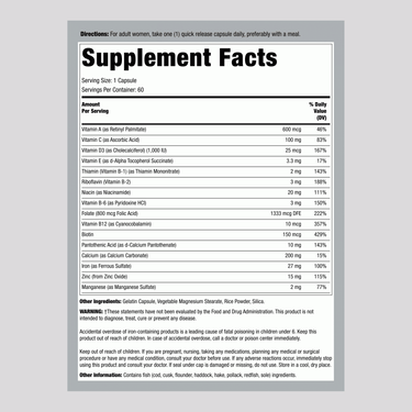 Prenatal Once Daily, 60 Quick Release Capsules