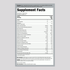 Supplement Facts panel for Trace Min Power Pack - Orange Blast in 30 packets.