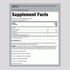 Image of Supplement Facts panel for Glucomannan Powder 8oz, detailing nutritional information and ingredients.