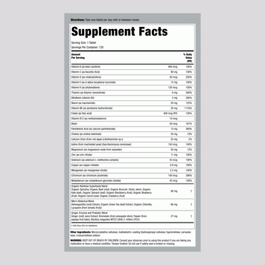 Men's One + Real Food Nutrients, 120 Vegetarian Caplets