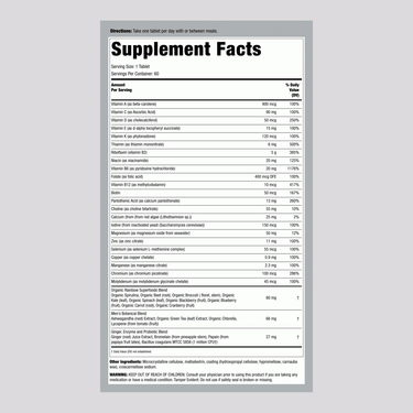 Men's One + Real Food Nutrients, 60 Vegetarian Caplets