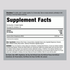 This is the Supplement Facts panel for Max Strength AAKG 3600 mg, containing details on its 120 coated caplets.