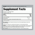 Supplement Facts label for Ginger Root 750 mg, 100 capsules.