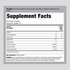 Image of the Supplement Facts panel for Daily Digestive Prebiotic Fiber, detailing its nutritional content and ingredients.