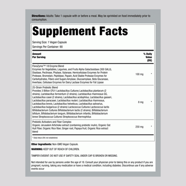 FloraZyme Digestive Enzymes Dr. Formulated, 90 Vegan Capsules