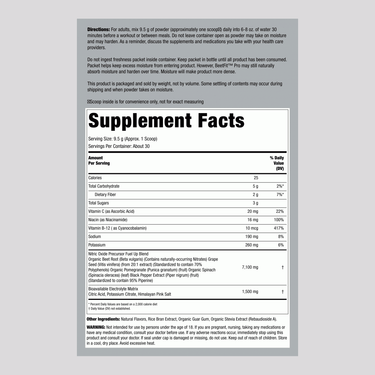 Nitric Oxide Max Beet Root (Mixed Berry), 16 oz (454 g) Bottle