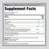 Supplement Facts panel for NCL Hyaluronic Acid Liquid Berry 16 fl oz.