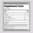 Image showing the Supplement Facts panel for Stress 60 Gummies.