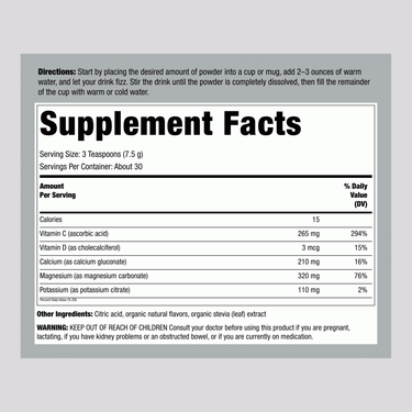 CALM plus Calcium Powder Raspberry-Lemon, 8 oz (226 g)