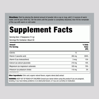 CALM plus Calcium Powder Raspberry-Lemon, 8 oz (226 g)