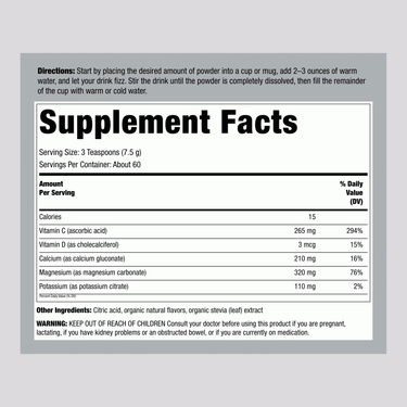 CALM plus Calcium Powder Raspberry-Lemon, 16 oz (454 g)