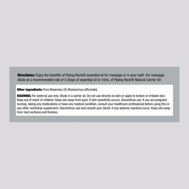 Rosemary Pure Essential Oil, 1/2 fl oz (15 mL) Dropper Bottle