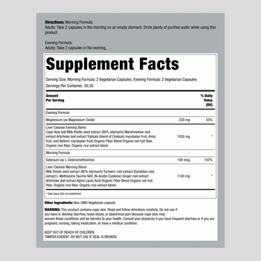 3 Day Liver Cleanse Vital Organ Support, 12 Vegetarian Capsules