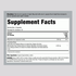 Image of the Supplement Facts label for CleanseMore 60 Veg Capsules.
