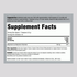 Supplement Facts panel for NV MaxCalm Magnesium Glycinate 5oz Powder, detailing nutritional information.