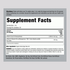 Supplement Facts for Vitamin K2 80 mcg and D3 2000IU in a 2 oz liquid form.