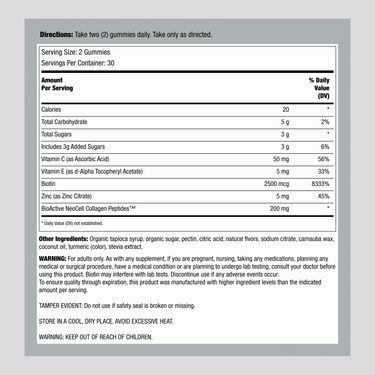 Beauty Builder Hair, Skin & Nails Gummies Lemon Flavor, 60 Tasty Gummies