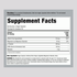 Supplement Facts panel for Calm Sleep Magnesium Glycinate plus Melatonin, 120 veggie capsules.