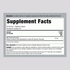 Supplement Facts label for LN Milk Thistle Seed 175 mg with 60 capsules per bottle.