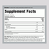 Supplement Facts for Zinc 50 mg, 60 gummies.