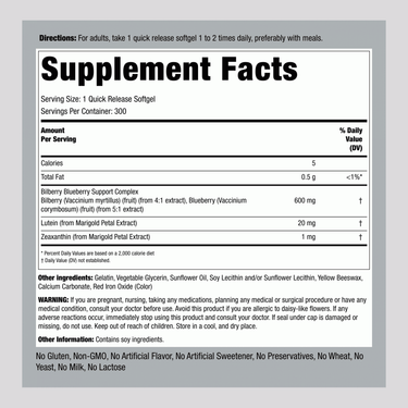 Senior Vision Care Complex, 300 Quick Release Softgels