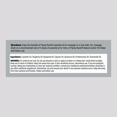 Good Nite Oil 15 mL supplement facts panel.